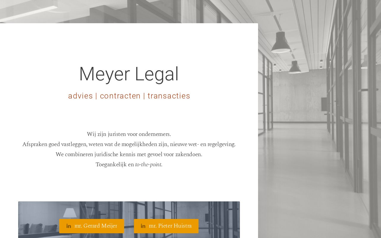 Meyer Legal Services | Juristen Voor Ondernemers